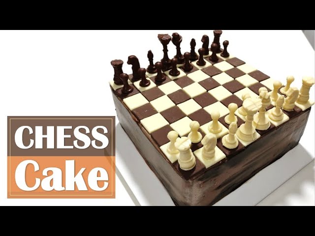 CHESS CAKE - BOLO TABULEIRO DE XADREZ 