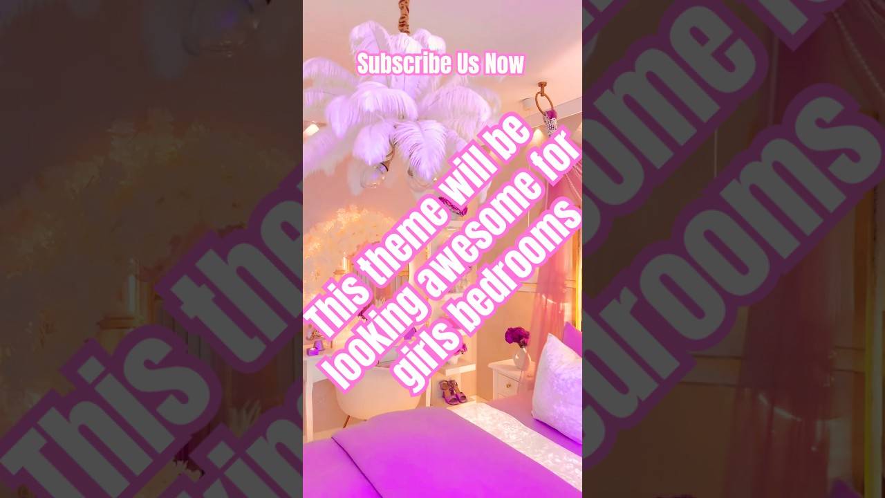 Aesthetic Girls Bedroom Tour | Pink, Purple & White Modern Decor 🎀 