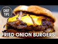OKLAHOMA FRIED ONION BURGER RECIPE ! There's nothing depressing about these DEPRESSION BURGERS!