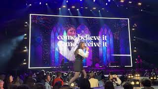 Katy Nichole “In Jesus name” at WinterJam in Indianapolis, Indiana on February 3, 2024