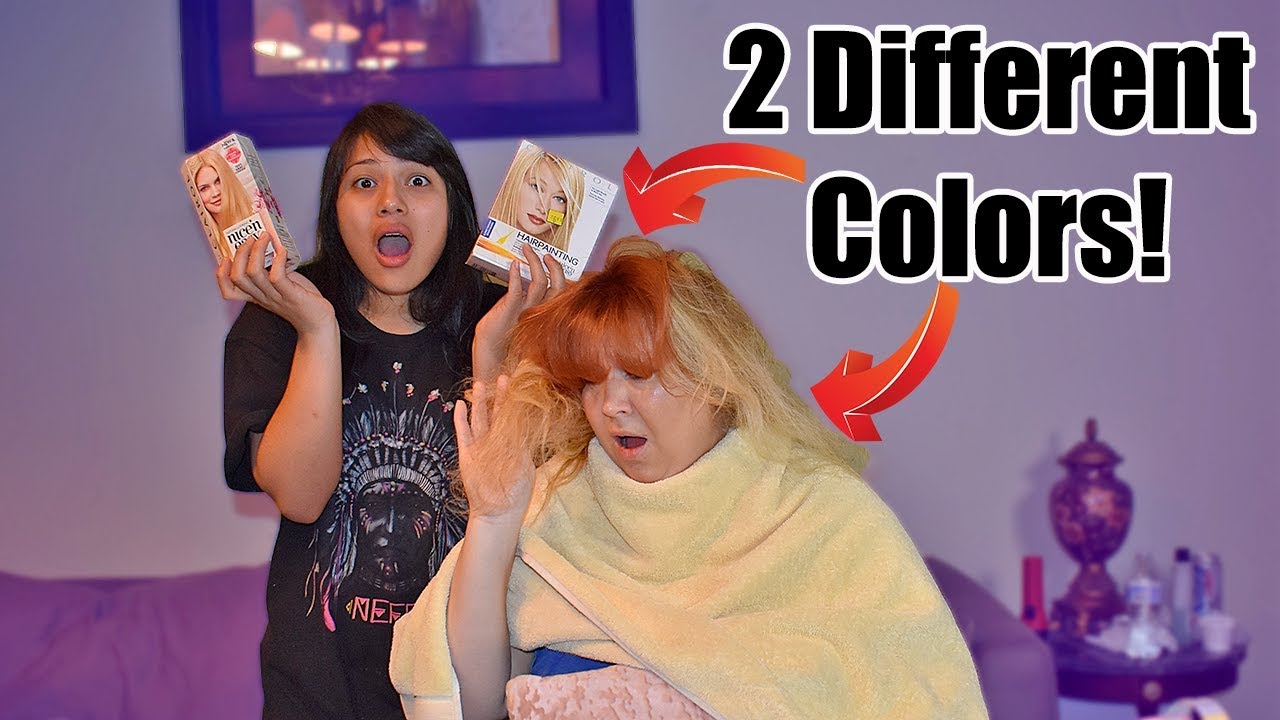 DYING MY BOYFRIEND'S MOMS HAIR!! (GONE WRONG)
