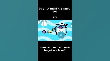 Day 1 of making a rated level #gd #geometrydash @RobTopGames #shorts #viralvideo
