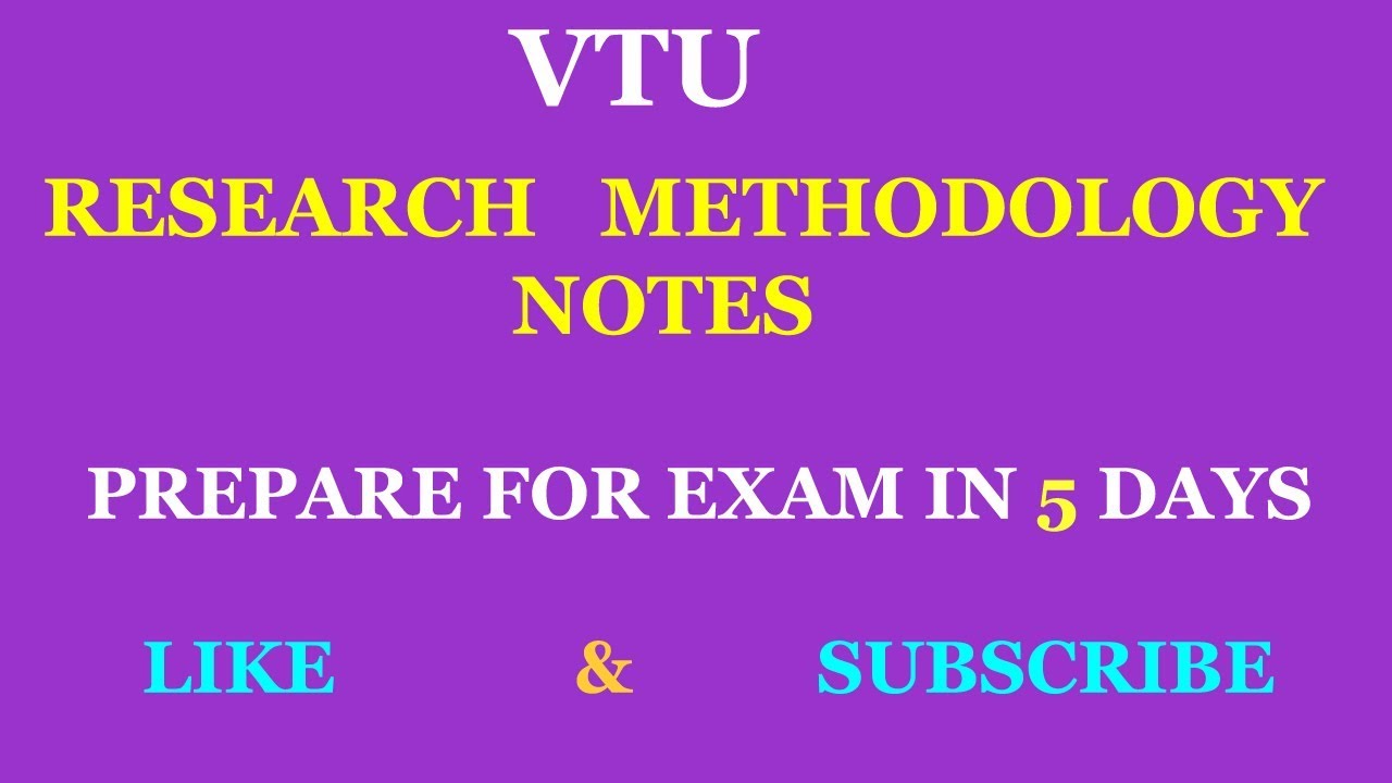 vtu phd research methodology syllabus