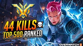 44 Kills Best Zarya Overwatch 2 Guide !! Zarya OW2 Unranked To GM Gameplay Abilities Top 500