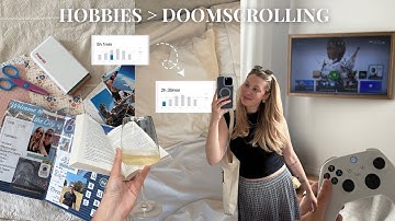 replacing doomscrolling for cozy hobbies 📚✨🕯️ a much needed screen-time reset!!