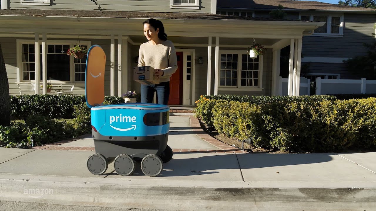 amazon self driving robots