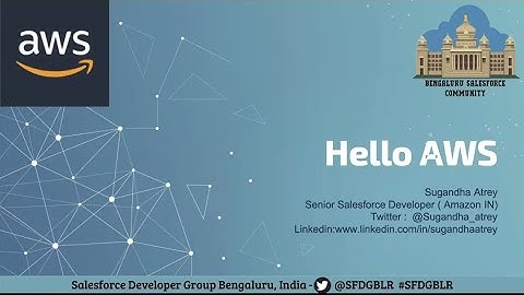Hello #AWS :) Come Learn how to Integrate S3 with #Salesforce in Minutes
