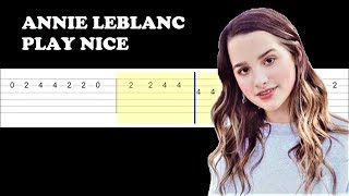 Annie LeBlanc - Play Nice (Easy Guitar Tabs Tutorial)