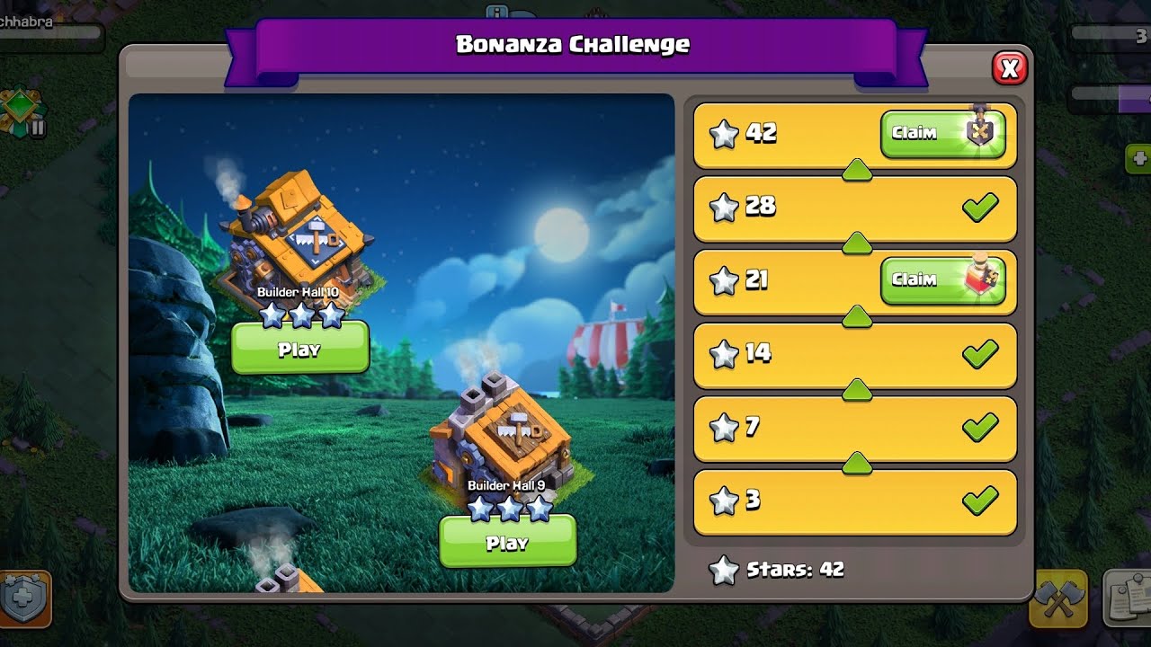 Easily 3 Stars Bonanza Challenges (Clash Of Clans) || Builder Bonanza challenges coc 