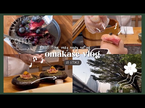 (20) N3W LOG | dairy vlog 🧡 เม้ามอยกับเพื่อนที่ cafe, first time omakase 🍣, unbox my cutie gift 💝