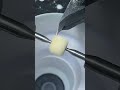 Wood carving into smooth round shape using carving tool #shorts #woodworking #craft