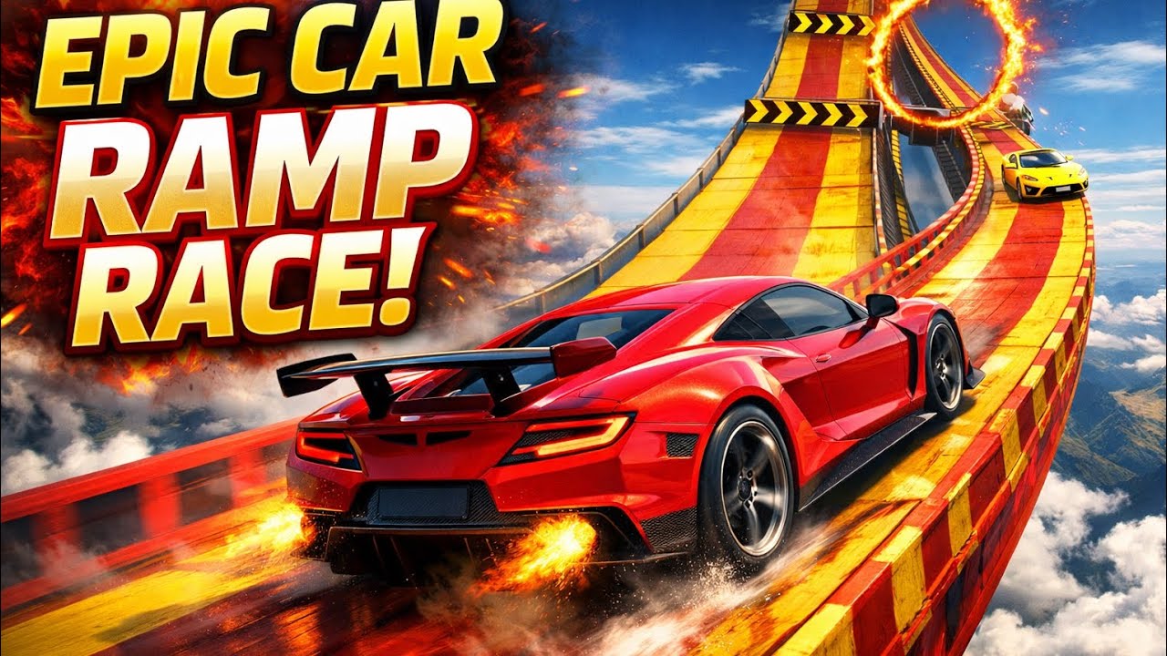 Ramp Car Running in the air 🚀