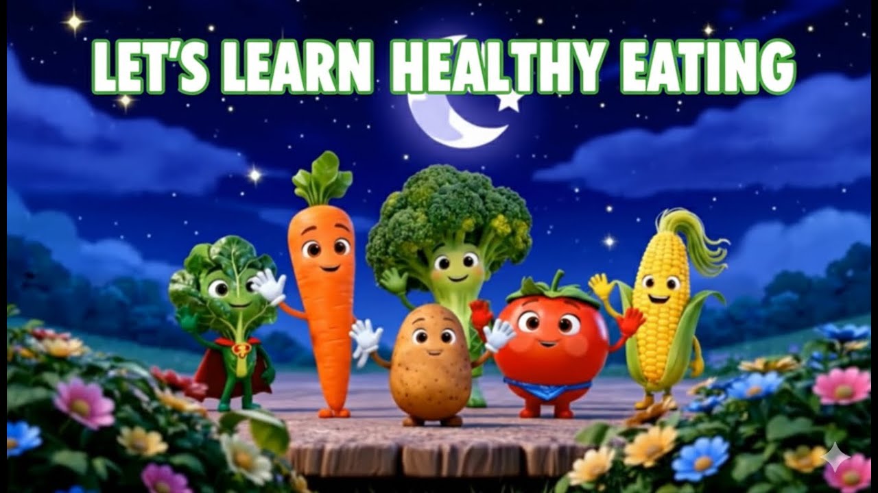 🥕 Let’s Learn Healthy Eating! Fun Vegetable Song & Tips for Kids | Nursery Rhymes