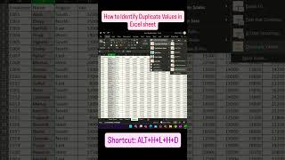 Highlight Duplicate Values in the Excel sheet | Conditional Formatting #excelbeginners #exceltamil