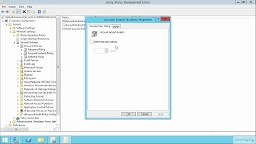 Configure Account Lockout Policy Settings
