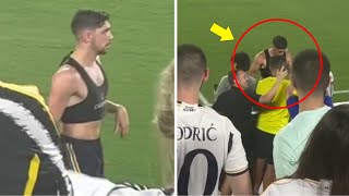 Federico Valverde gives away his jersey after Real Madrid vs Juventus !!⚪🤝⚽