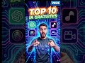 les 10 Top outils AI 💰 #IA #free #shorts #startup