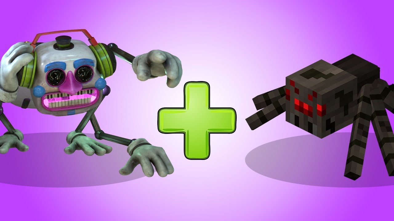 DJ MUSIC MAN + MINECRAFT SPIDER = ??? | Five Nights at Freddy's Animation