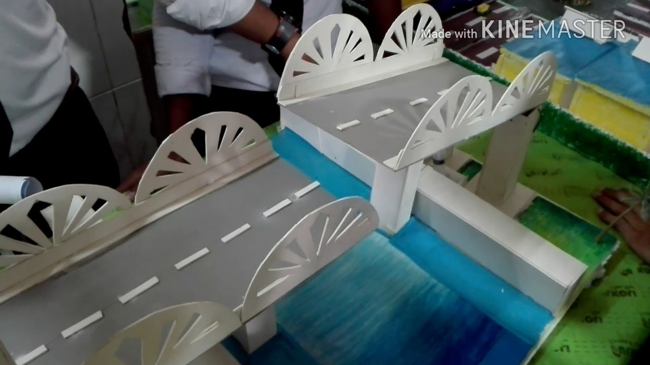 How to make a Hydraulic Bridge🚝 for Science Fair YouTube