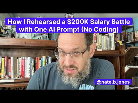 How I Rehearsed A 200K Salary Battle With One AI Prompt No Coding