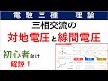 【電験 三種 理論】三相交流の対地電圧と線間電圧（前半）