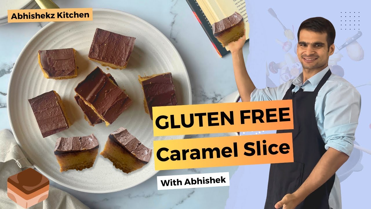 Gluten Free Caramel Slice Recipe By Abhishekz Kitchen