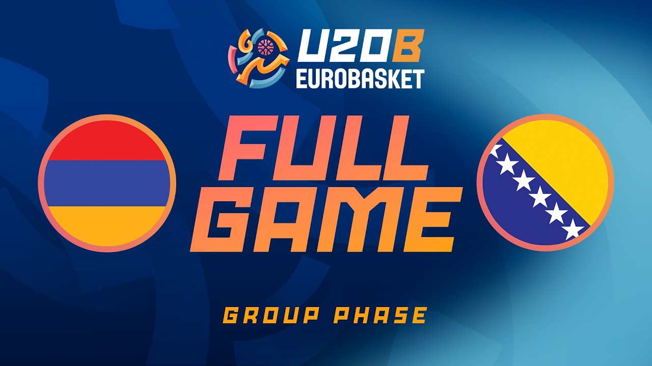 Armenia v Bosnia and Herzegovina | Full Basketball Game | FIBA U20 EuroBasket 2026 Division B