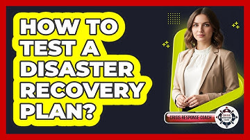 How to Test a Disaster Recovery Plan?