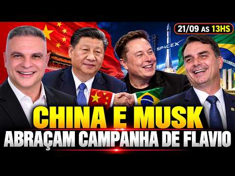 URGENTE - CHINA E MUSK ABRAÇAM CAMPANHA DE FLÁVIO - AGORA A COISA FICOU SÉRIA