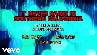 Albert Hammond  It Never Rains In Southern California karaoke