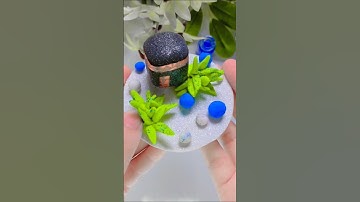 Makkah clay craft idea 🕋💖/How to make kaaba with clay #makkah​ #shorts​ #clay #craft #shortsfeed