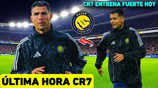 CRISTIANO RONALDO ENTRENANDO FUERTE CON AL NASSR HOY Y PORFIN REGRESARA CR7 A JUGAR