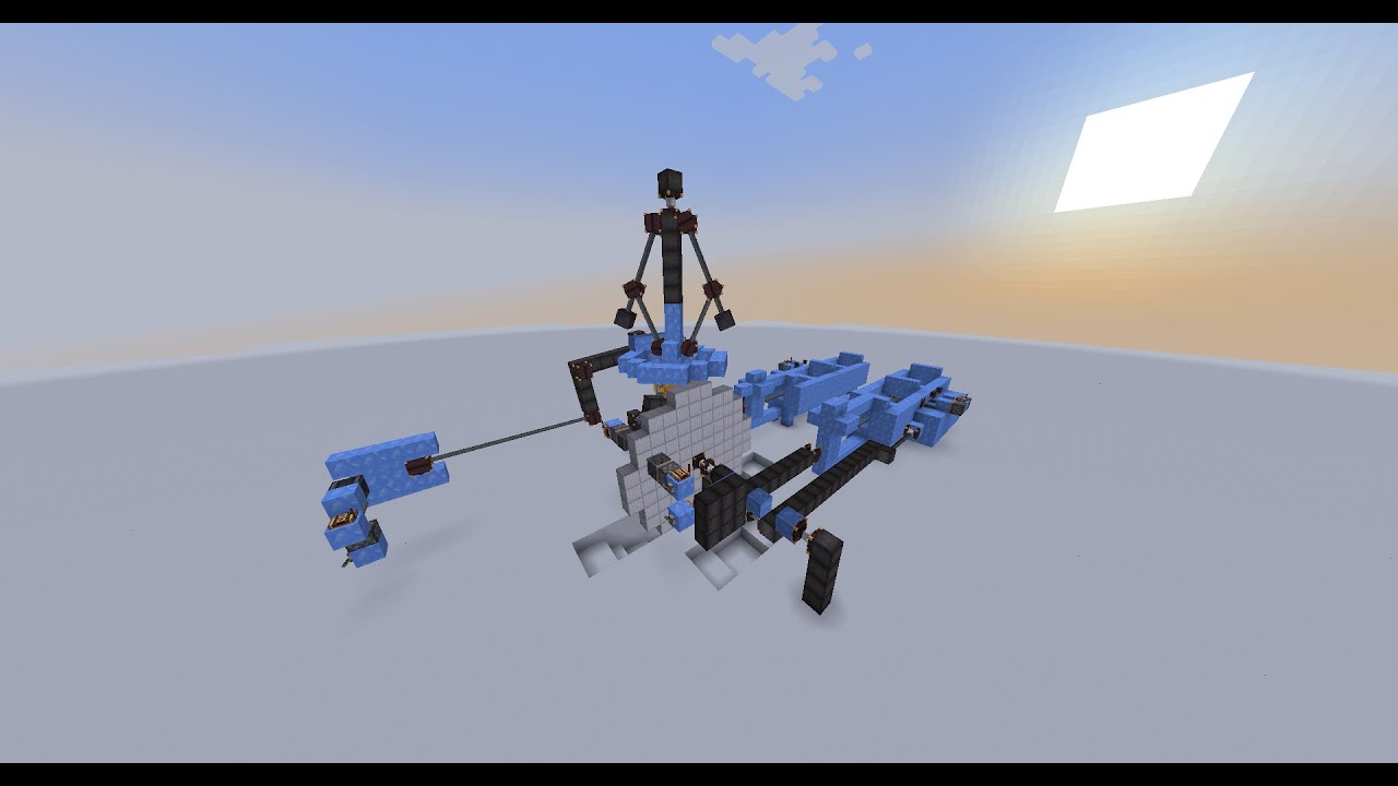 Minecraft Steam engine With ball governor Super Slow Speed