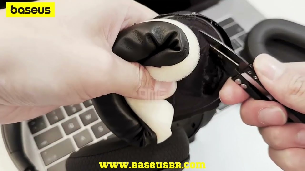 Tutorial de Instalação Almofadas para Headset Bowie H1/H1s/H1i/H1 Pro Baseus