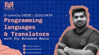 Programming languages & Translators | Software | Paper1 | O Level | By Sir Wasiq