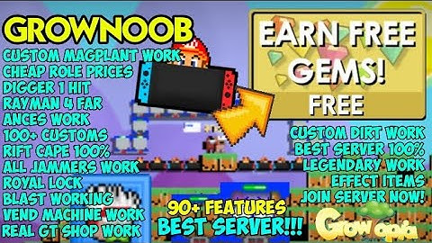 NEW GROWTOPIA PRIVATE SERVER 2021 | 🔥✅ BEST SERVER & LIKE REAL GT 100% | 100 CUSTOM ITEM 🔥✅ | GTNOOB