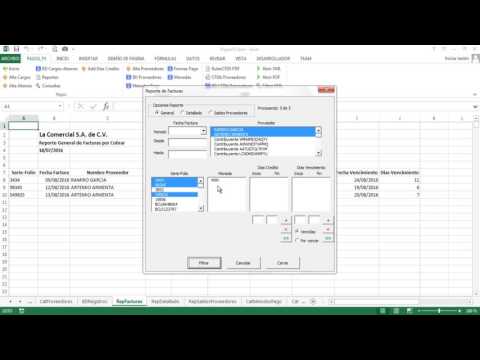 Cuentas por Pagar en Excel ( PagosFX 4.0 )