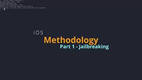 iOS Pentesting Part 1 - Jailbreaking