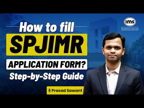 SPJIMR Application 2026: Form-Filling Guidelines & Sample Answers (PGDM + PGDM BM) | Prasad Sawant - video from The Gate Academy