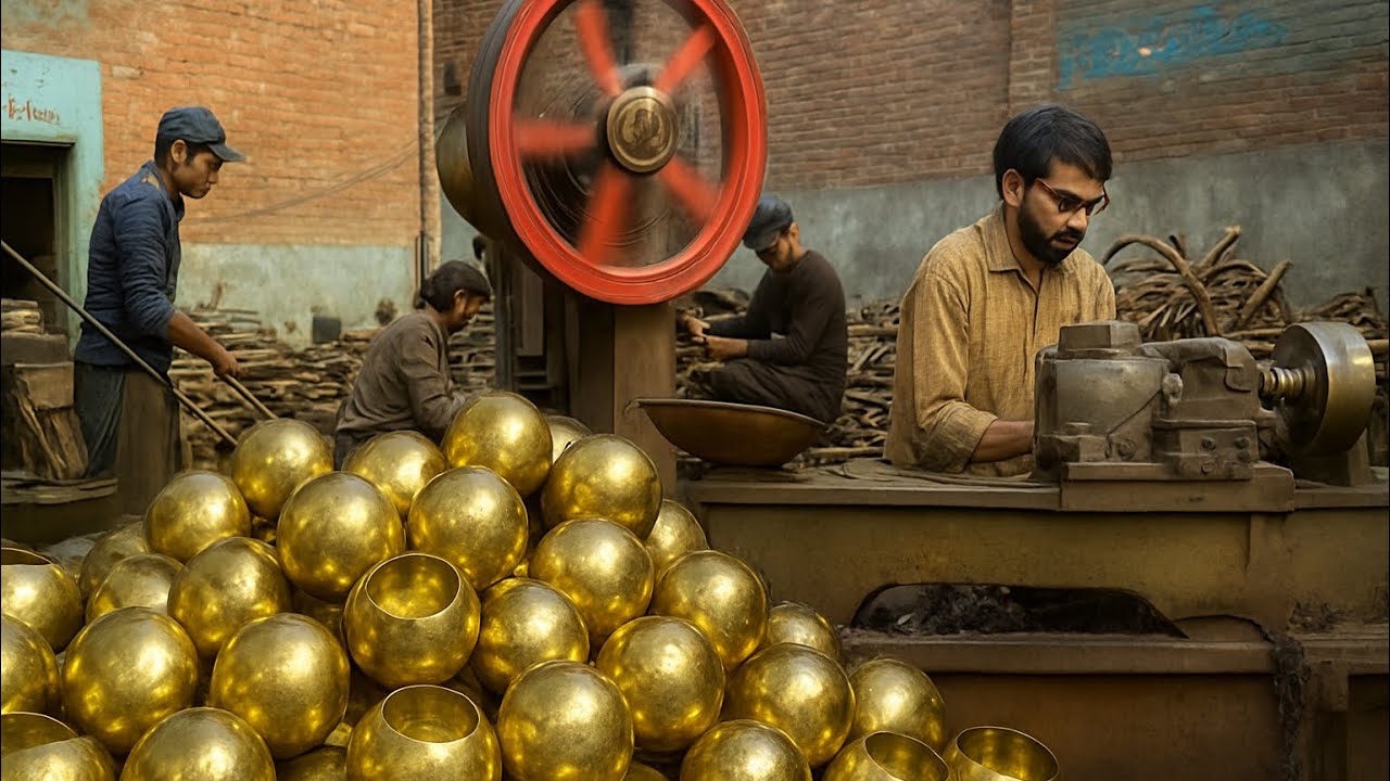 Unbelievable! Rusty Iron Becomes This Powerful Top Link Ralling Balls || Mass Production 