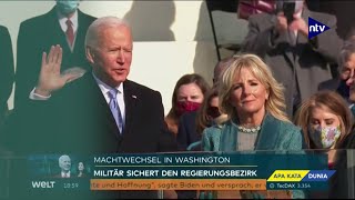 Pelantikan Biden Headline Berita Tv Di Jerman