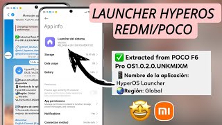 NUEVO HYPEROS LAUNCHER UNIVERSAL YA PARA TU POCO Y REDMI OFICIAL