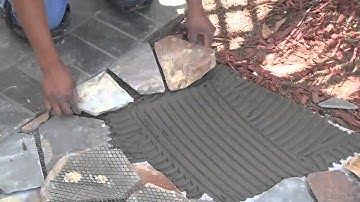 Mesh Mounted Flagstone Installation Instructions