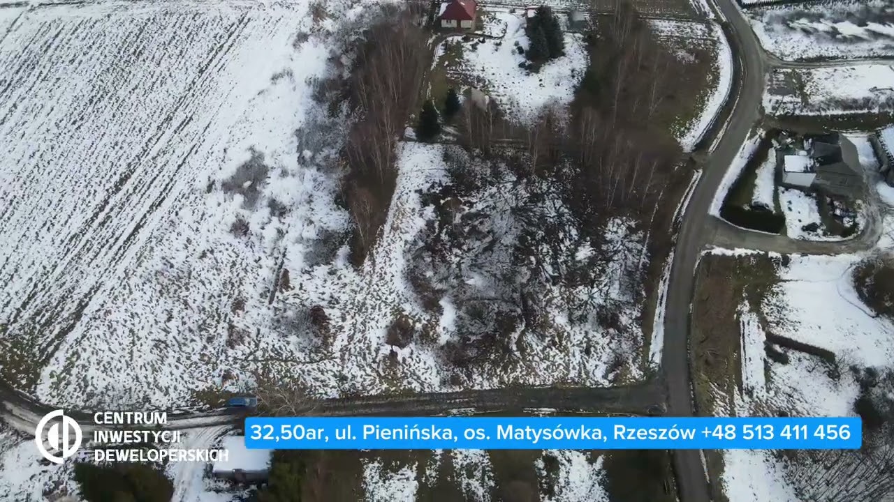 🏡 32,50 ar Rzeszów, os. Matysówka, ul. Pienińska.