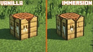 Vanilla vs Immersion | Texture Comparison