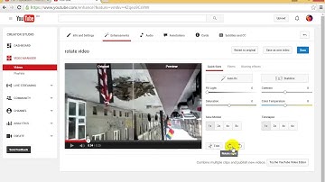 How to Rotate a Youtube video 90°, 180°, 270°