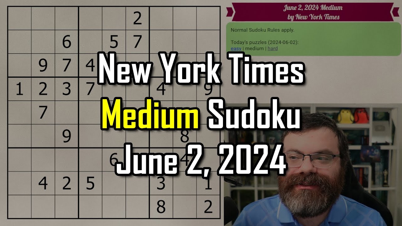 nyt-medium-sudoku-step-by-step-walkthrough-june-2-2024-youtube
