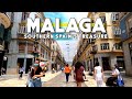 Malaga City Spain, Grand City Walk Tour June 2021 Costa del Sol | Andalucía, España [4K 60fps]
