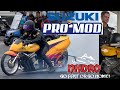 FATHER PUTS SON ON LEGENDARY NITROUS SUZUKI PRO MOD DRAG BIKE FOR NHDRO SEASON FINALE  4.60 RACE!