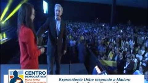 Expresidente Uribe responde a Maduro